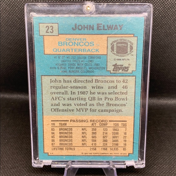 Topps All Pro Football Card - Red and Blue - Picture 5 of 7